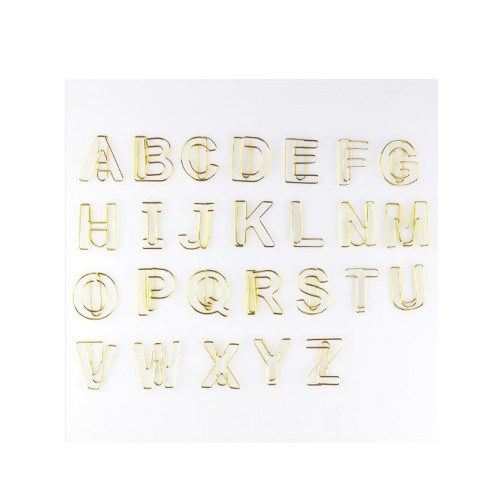 造型特色英文字母资料迴纹针夹